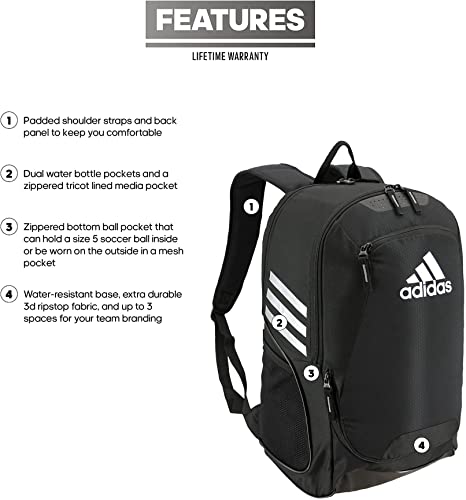 adidas Stadium II Backpack, Black, One Size